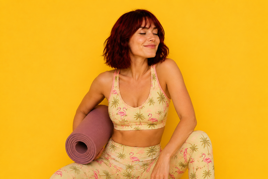 A woman getting ready to enjoy the best protein snacks after yoga