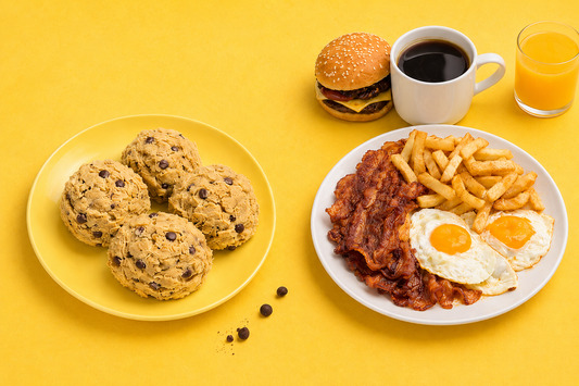 Protein cookie dough vs. other hangover snacks.