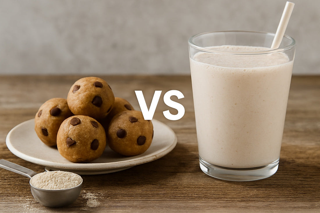 Protein cookie dough vs. shakes